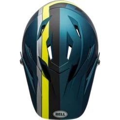 Casque Bell Sanction Bleu/Jaune Fluo -Accessoires Vtt Boutique casque bell sanction bleu jaune fluo 4