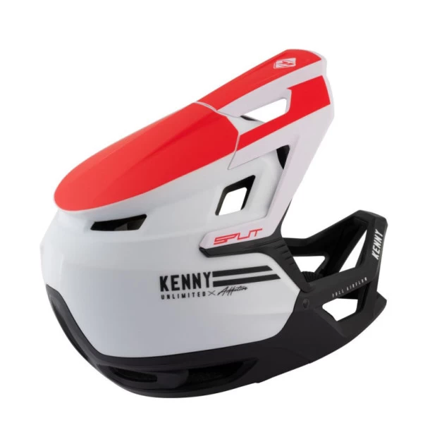 Casque Enduro Kenny Split Rouge/Blanc 2 Casque Enduro Kenny Split Rouge/Blanc – Image 2