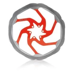 Disque XLC BR-X58 203 Mm Argent/rouge Usiné CNC