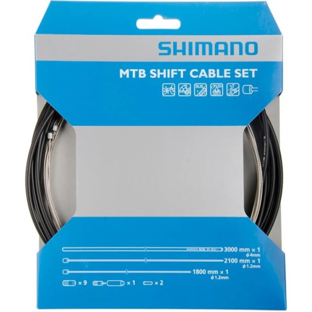 Kit Câblerie Dérailleur VTT Shimano Y60098021 - Noir 1 Kit Câblerie Dérailleur VTT Shimano Y60098021 - Noir