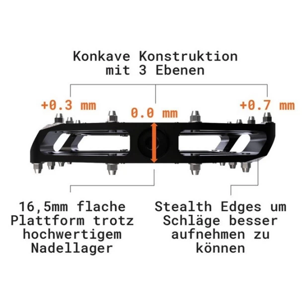 Pédales Plates Tatze MC-Air Axe Titane 3 Pédales Plates Tatze MC-Air Axe Titane – Image 3