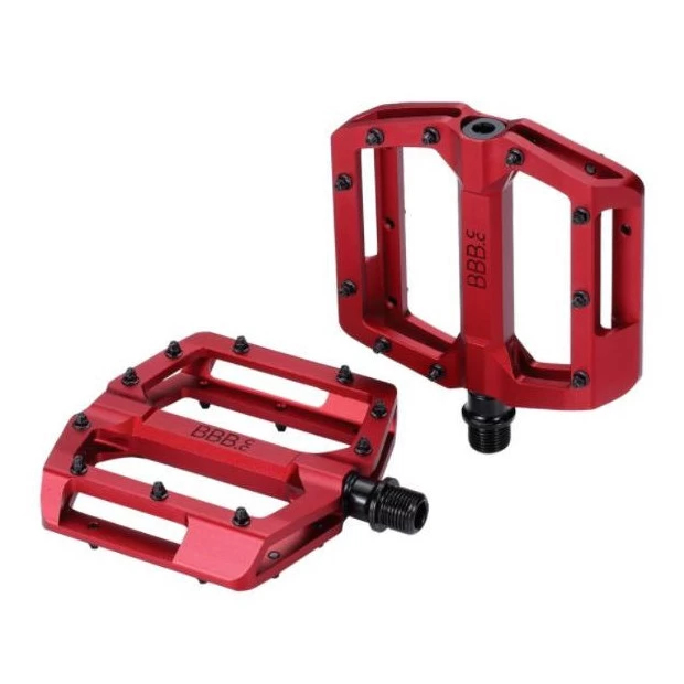 Pédales Plates VTT BBB Enigma Rouge 1 Pédales Plates VTT BBB Enigma Rouge