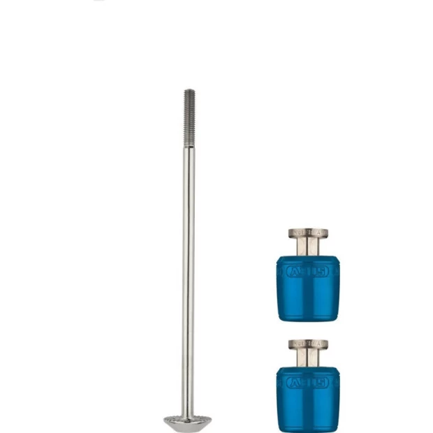 Set De Blocage De Roues Abus Nutfix M5 Bleu - 100 Mm 1 Set De Blocage De Roues Abus Nutfix M5 Bleu - 100 Mm
