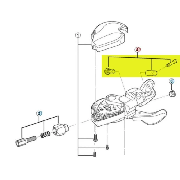 Vis De Fixation Shimano Deore SL-M610 I-Spec B Pour Manette De Vitesse 2 Vis De Fixation Shimano Deore SL-M610 I-Spec B Pour Manette De Vitesse – Image 2